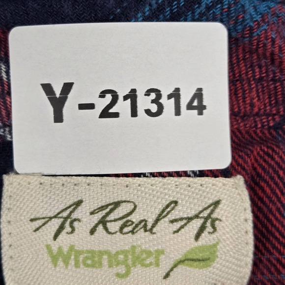 Wrangler Women Dress Shirt XXL Red Plaid Flannel Western Snap Westerncore - Picture 2 of 8